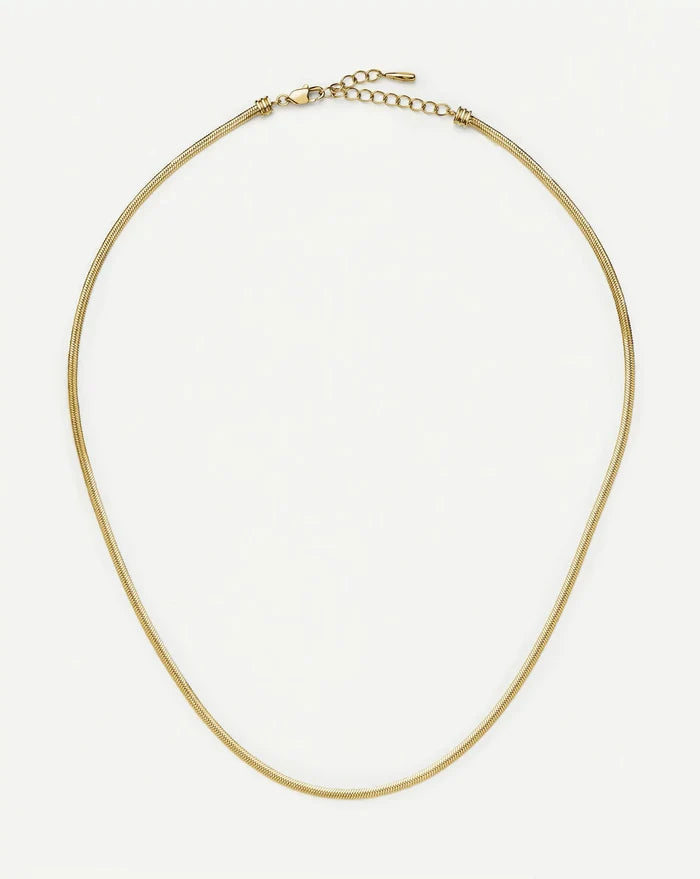 Thin Snake Chain Necklace | 18ct Gold Plated Necklaces Missoma