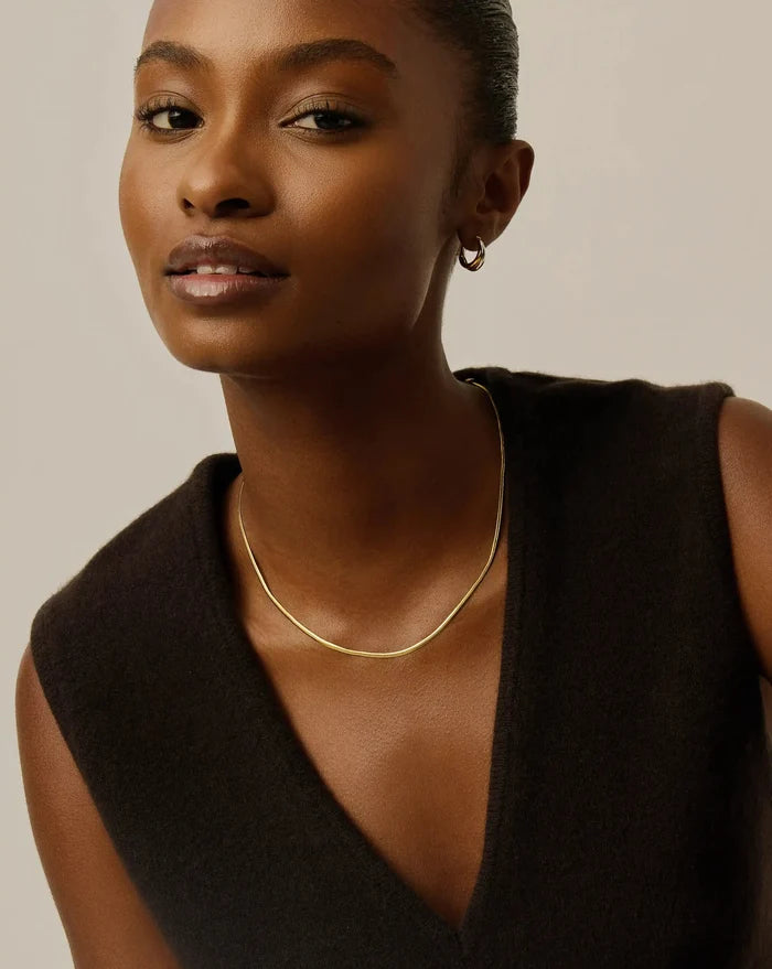 Thin Snake Chain Necklace | 18ct Gold Plated Necklaces Missoma