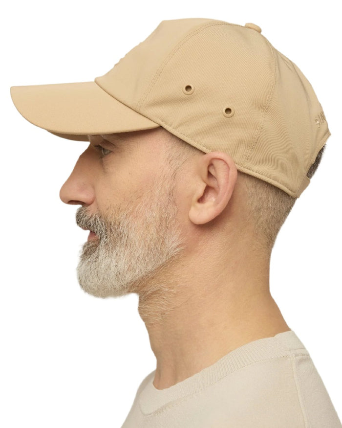 Safari Tan Coloured Tilley Travelers Cap on white background #colour_safari-tan