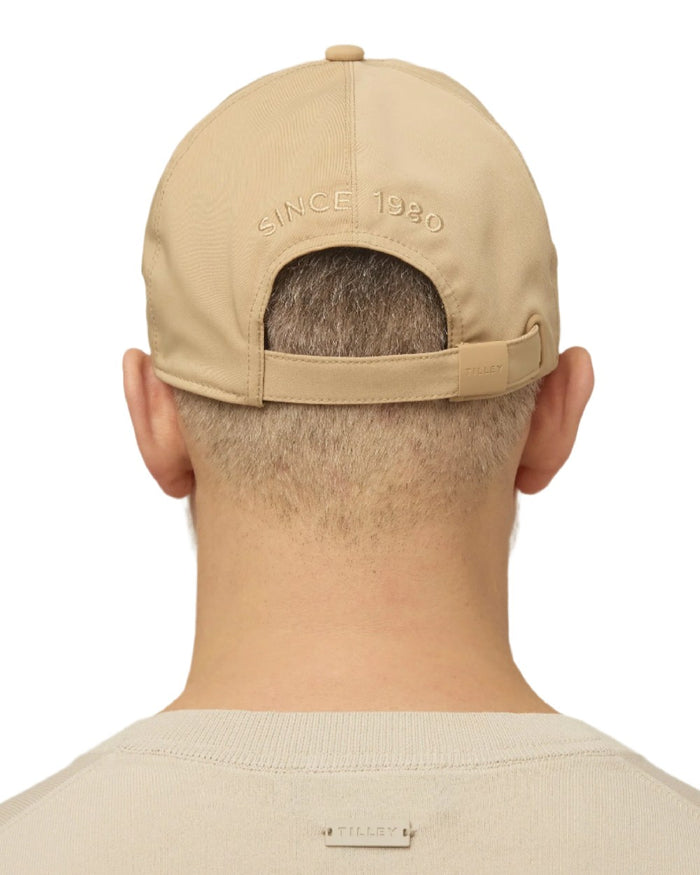 Safari Tan Coloured Tilley Travelers Cap on white background #colour_safari-tan
