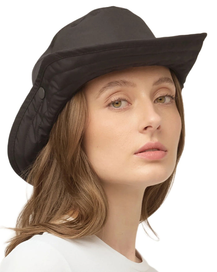 Black Coloured Tilley Thermashield T3 on white background #colour_black