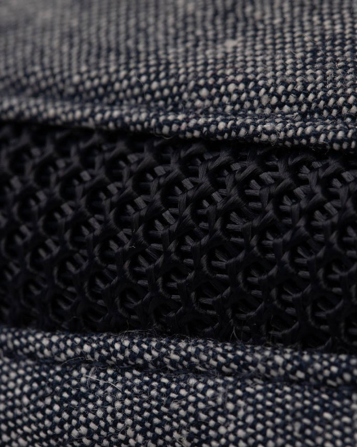 Navy Coloured Tilley TMH55 Organic Airflo Sun Hat on white background #colour_navy