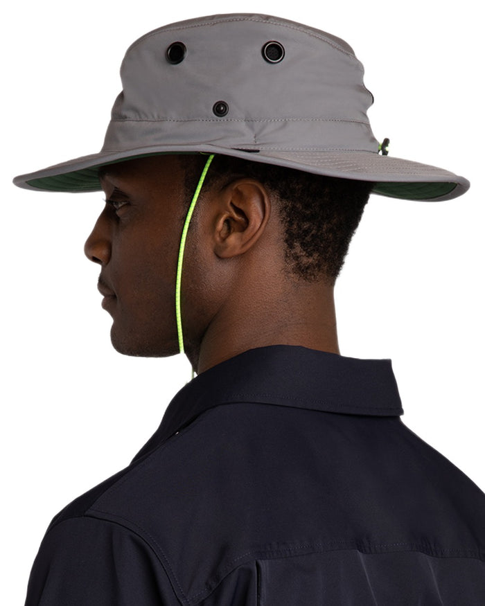 Grey Green coloured Tilley TWS1 All Weather Hat on white background #colour_grey-green