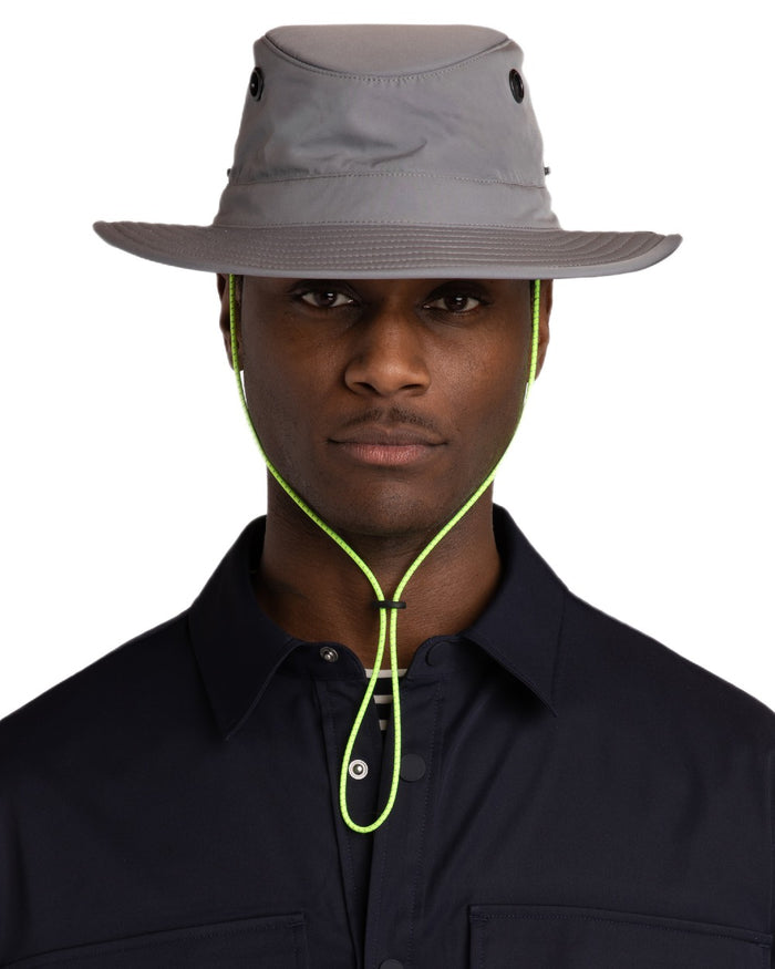 Grey Green coloured Tilley TWS1 All Weather Hat on white background #colour_grey-green