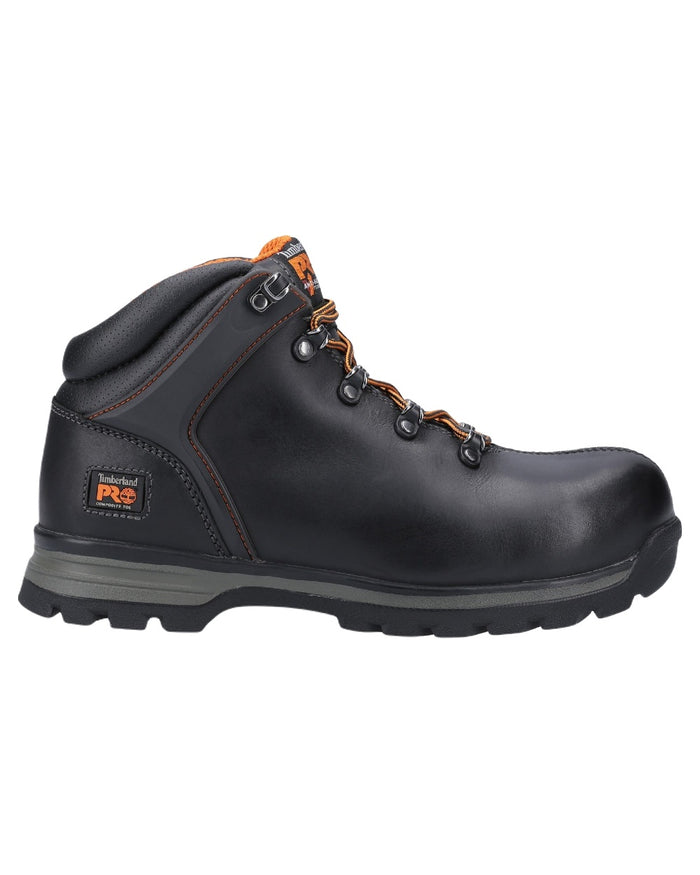 Black Coloured Timberland Pro Mens Splitrock XT Composite Toe Work Boots 2.0 on White Background
#colour_black