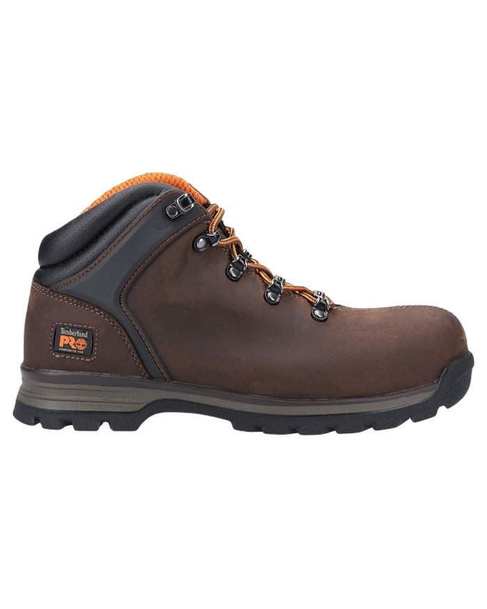 Brown Coloured Timberland Pro Mens Splitrock XT Composite Toe Work Boots 2.0 on White Background
#colour_brown