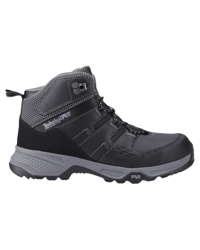 Black Coloured Timberland Pro Mens Switchback LT Safety Boots on White Background
#colour_black