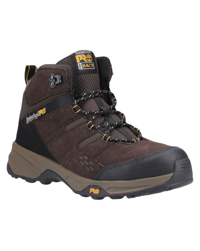 Dark Brown Coloured Timberland Pro Mens Switchback Safety Boot 2.0 on White Background
#colour_dark-brown