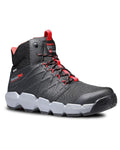 Black/Red coloured Timberland Pro Morphix 6" Safety Boots on white background #colour_black-red