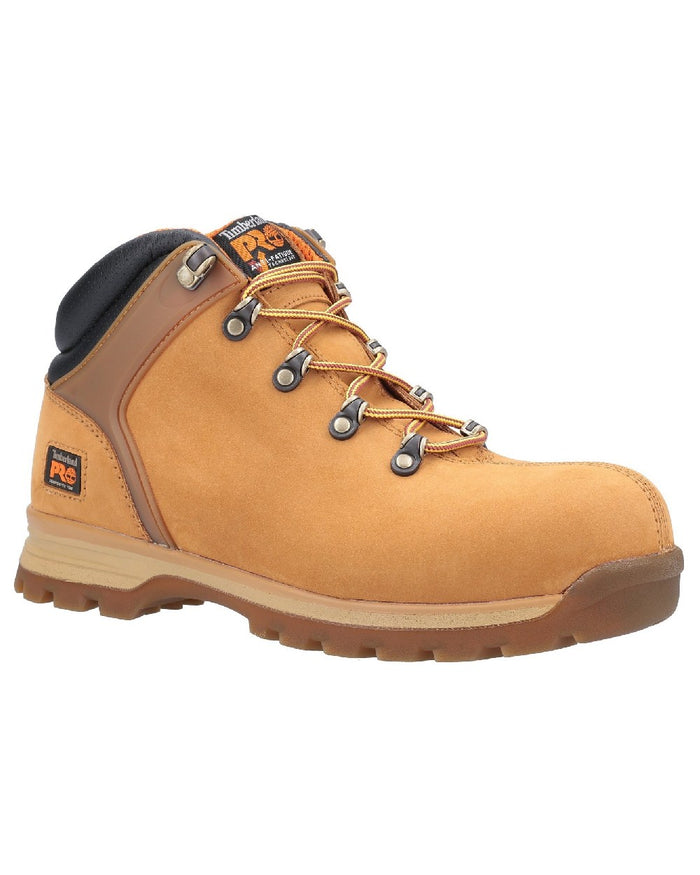 Wheat coloured Timberland Pro Splitrock XT Composite Safety Toe Work Boots on white background #colour_wheat
