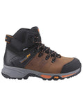 Brown coloured Timberland Pro Switchback Work Boots on white background #colour_brown