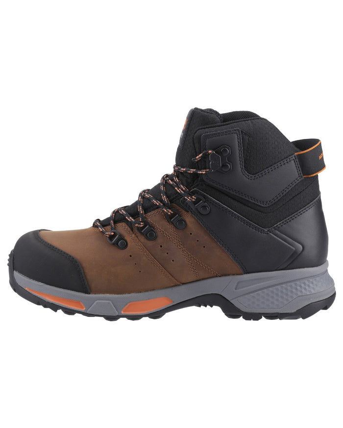 Brown coloured Timberland Pro Switchback Work Boots on white background #colour_brown