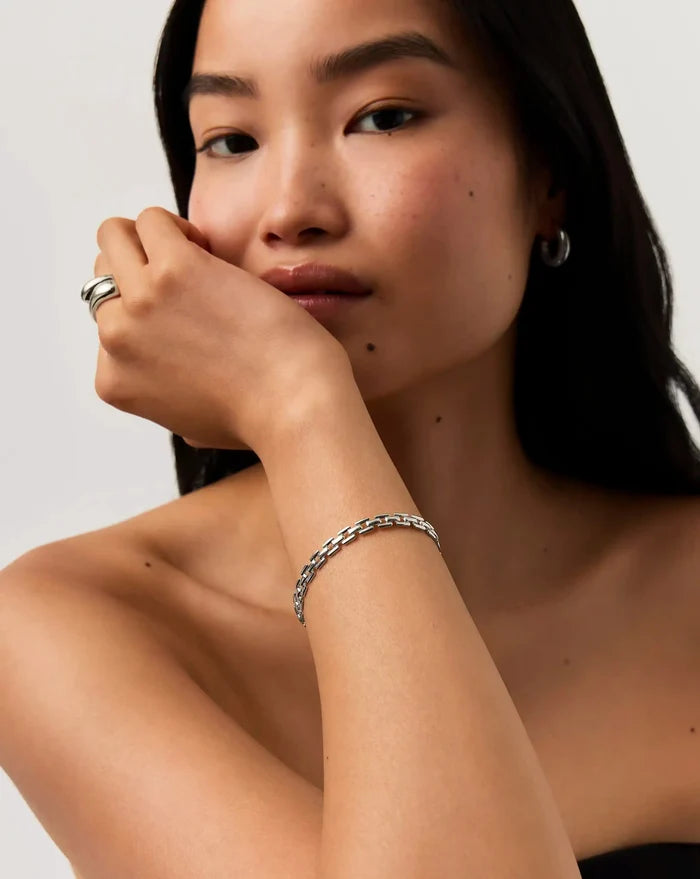 Timepiece Link Chain Bracelet | Platinum Plated Bracelets Missoma