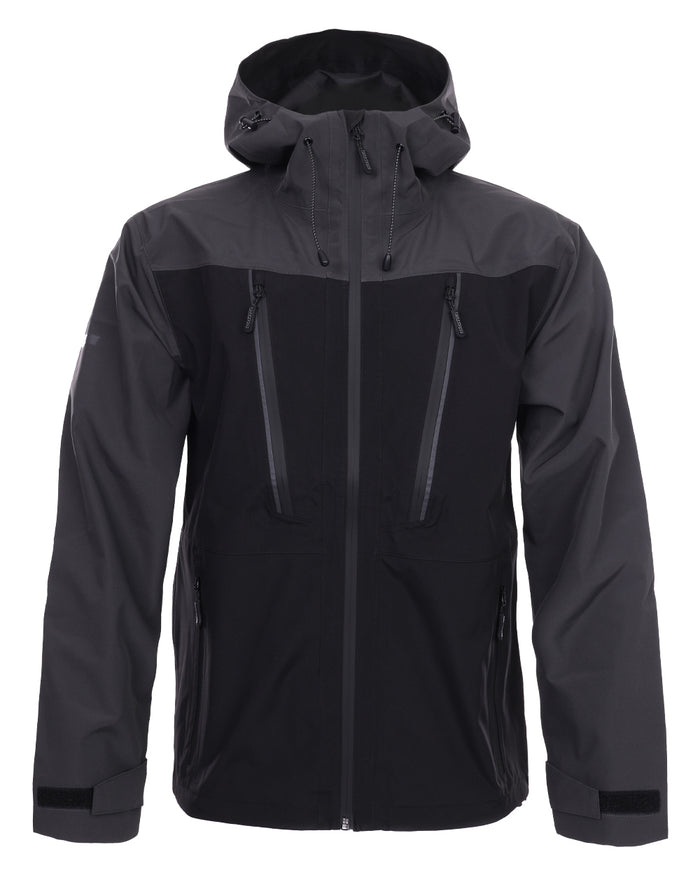Black coloured TuffStuff ProShell Jacket on white background #colour_black