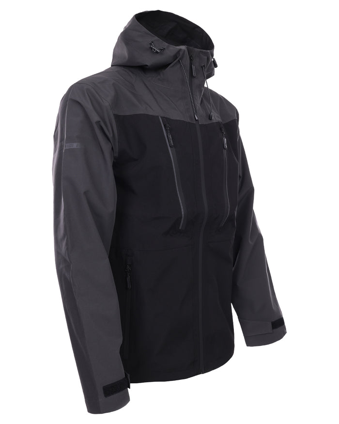Black coloured TuffStuff ProShell Jacket on white background #colour_black