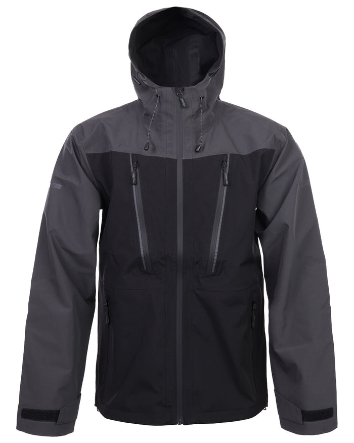 Black coloured TuffStuff ProShell Jacket on white background #colour_black