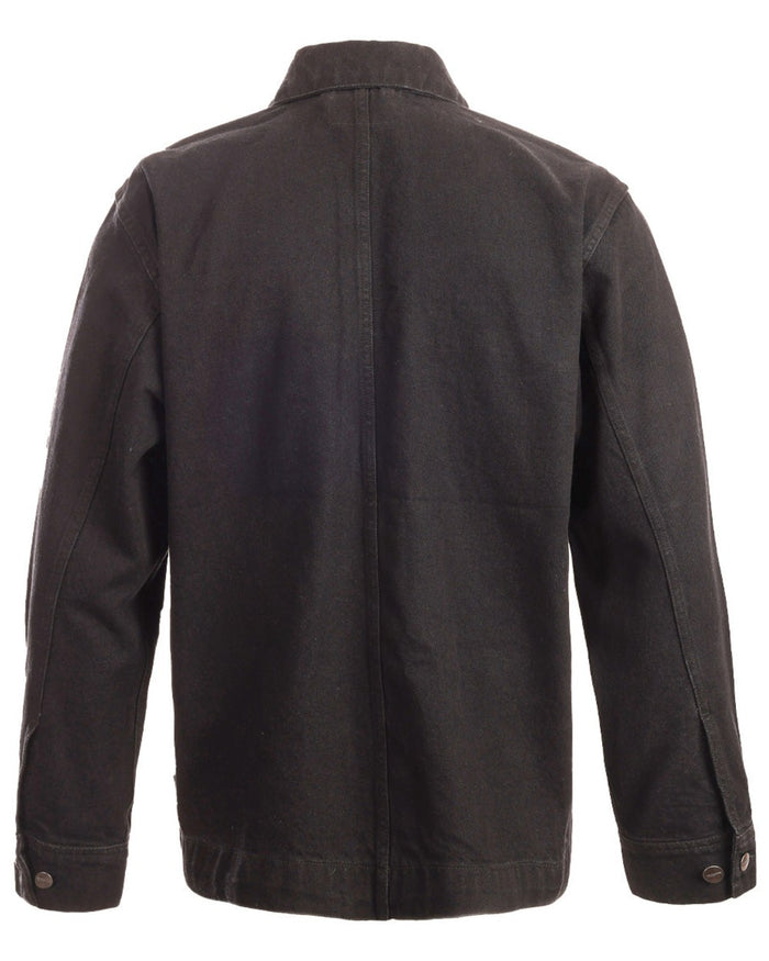 Black coloured TuffStuff Ranger Jacket on white background #colour_black