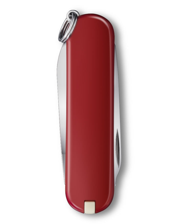 Red coloured Victorinox Escort Swiss Army Lightweight Pocket Knife on white background #colour_red