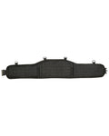 Black Coloured Viper Lazer Waist Belt on white background #colour_black