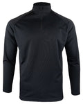 Black Coloured Viper Mesh-Tech Armour Top on white background #colour_black
