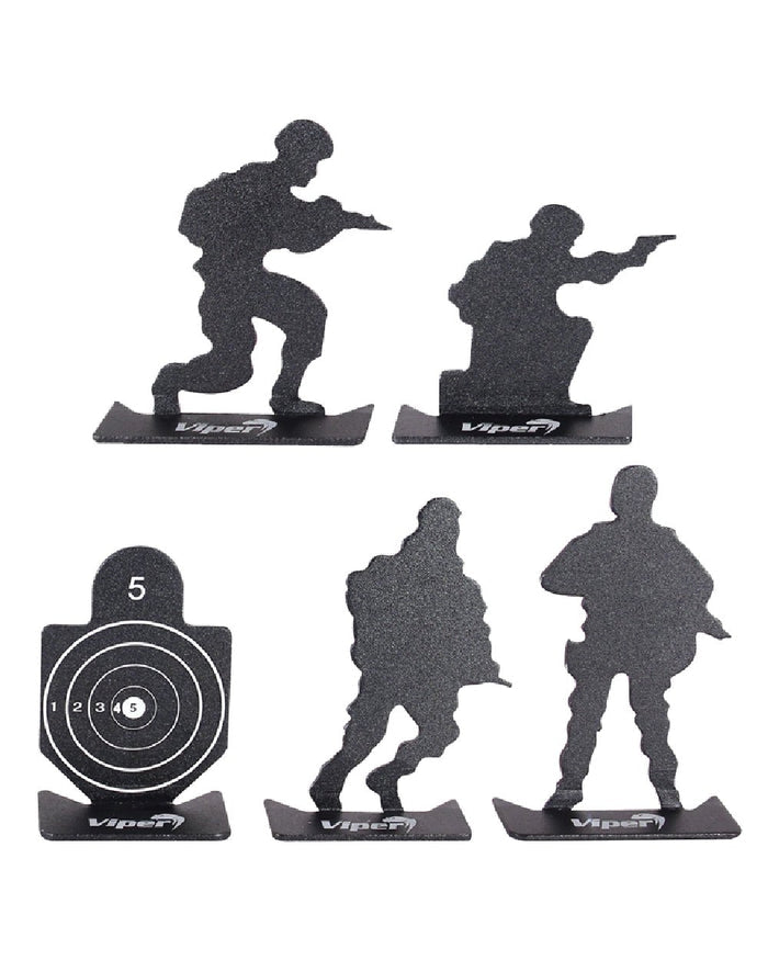 Black Coloured Viper Micro Target Set on white background #colour_black
