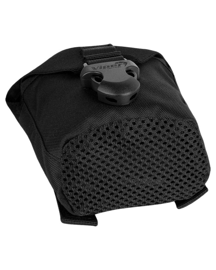 Black Coloured Viper Modular Water Bottle and Pouch on white background #colour_black