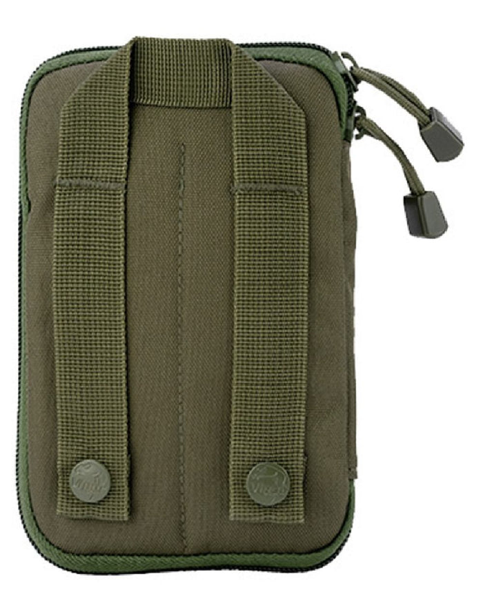 Green Coloured Viper Operators Pouch on white background #colour_green