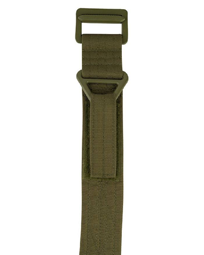 Green Coloured Viper Rigger Belt on white background #colour_green