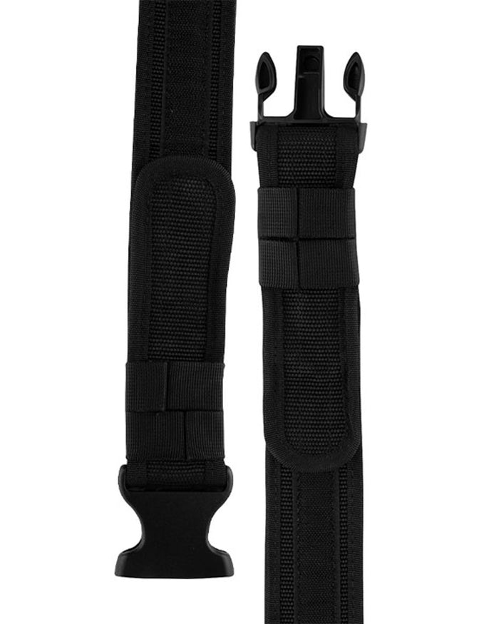 Black Coloured Viper Security Belt on white background #colour_black