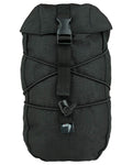 Black Coloured Viper Stuffa Pouch on white background #colour_black
