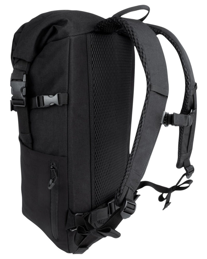 Black coloured Viper Tactical Fold Top Pack on white background #colour_black