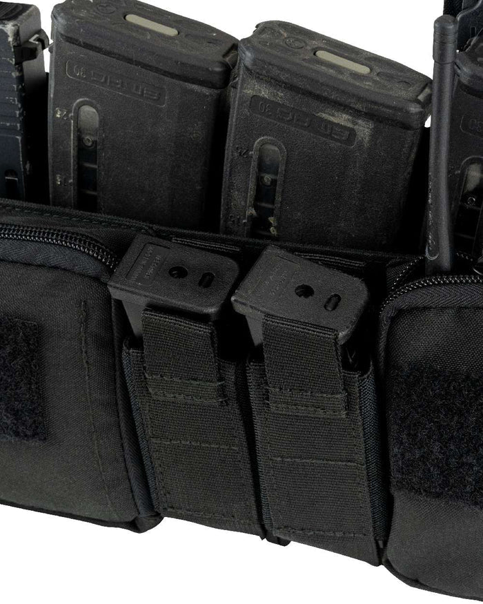 Black Coloured Viper VX Buckle Up Ready Rig on white background #colour_black