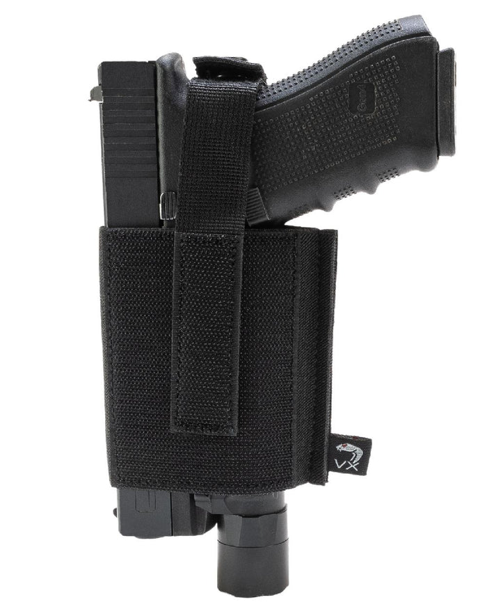 Black Coloured Viper VX Pistol Sleeve on white background #colour_black