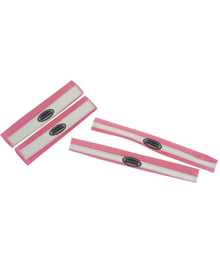 Pink coloured WeatherBeeta Reflective Bridle Kit 4 Pieces on white background #colour_pink