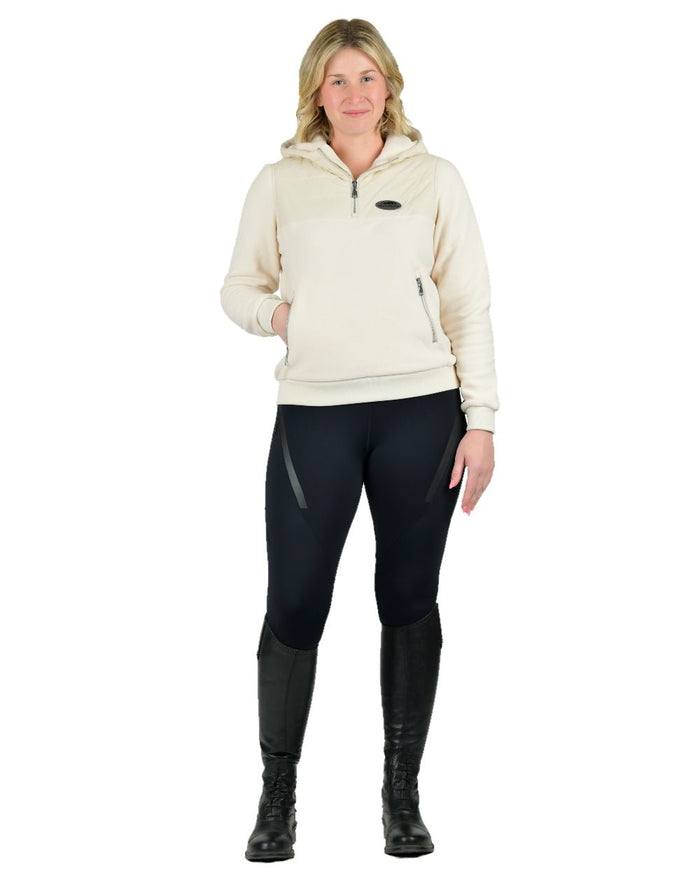 Whitecap Grey coloured WeatherBeeta Tampa Technical Pullover on white background #colour_whitecap-grey