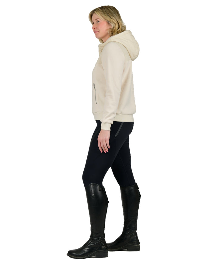 Whitecap Grey coloured WeatherBeeta Tampa Technical Pullover on white background #colour_whitecap-grey