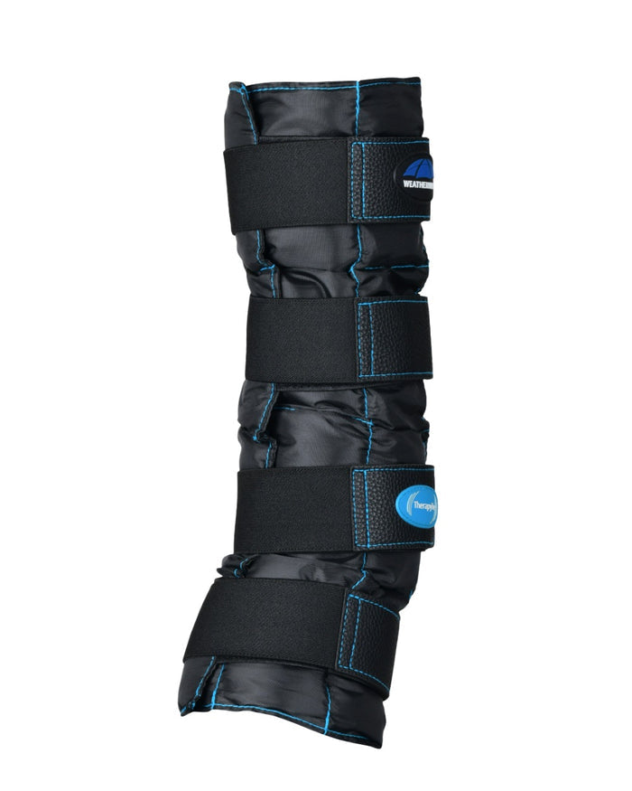 Black Coloured WeatherBeeta Therapy-Tec II Gel Ice Boots on white background #colour_black