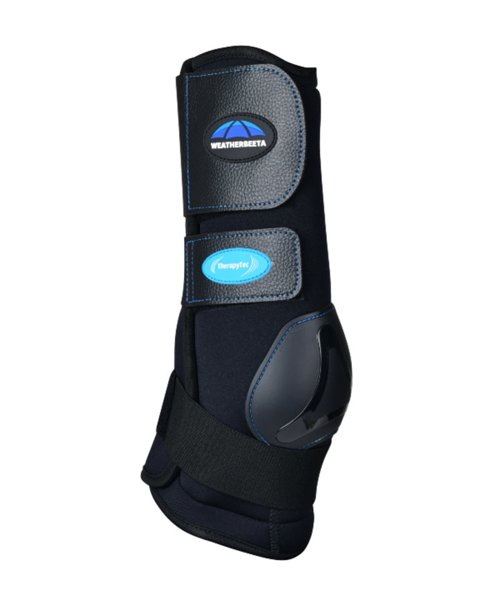 Black Coloured WeatherBeeta Therapy-Tec II Ultra Cool Ice Boots on white background #colour_black