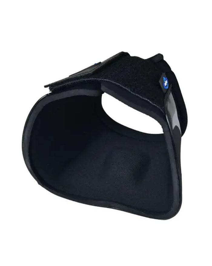Black Coloured WeatherBeeta Tough-Tec Impact Bell Boots on white background #colour_black