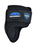 Black Coloured WeatherBeeta Tough-Tec Prime Fetlock Boots on white background #colour_black