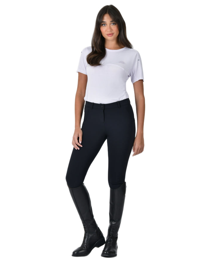 Lavender Mist coloured WeatherBeeta Womens 37.5 Lightweight Performance Short Sleeve Top on white background #colour_lavender-mist