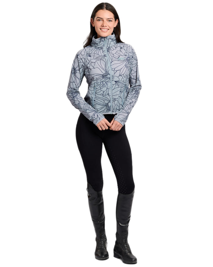 Bluestone coloured WeatherBeeta Womens Lightweight UV Jacket on white background #colour_bluestone
