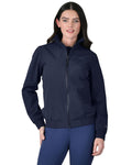 Navy coloured WeatherBeeta Womens Waterproof Team Jacket on white background #colour_navy