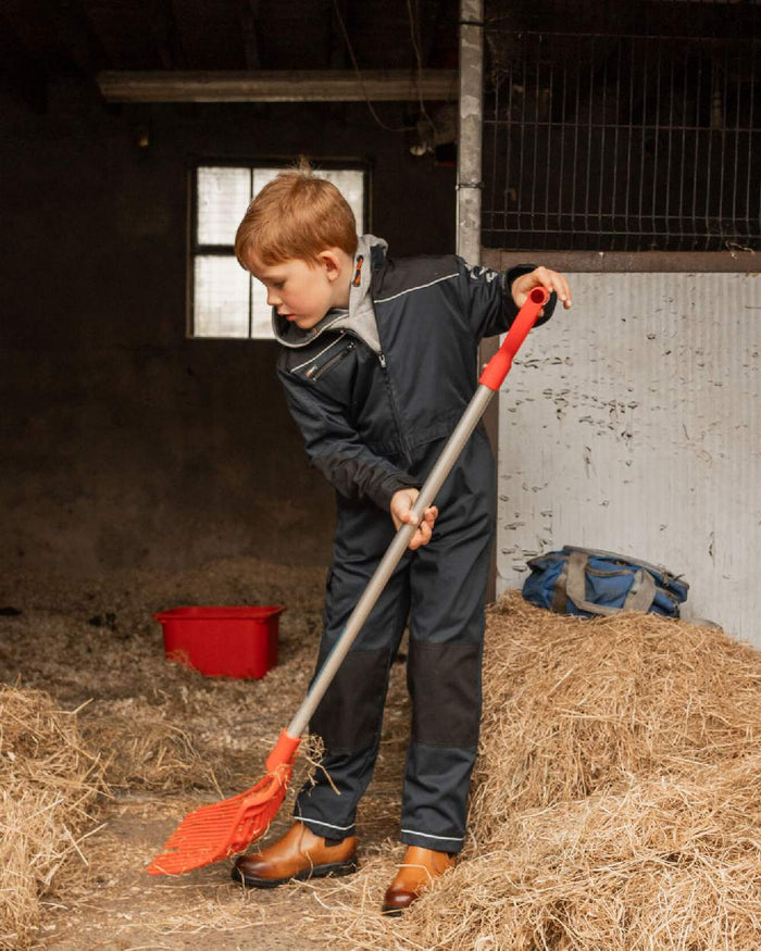 Navy Coloured Xpert Children Pro Coverall on Indoor Background
#colour_navy