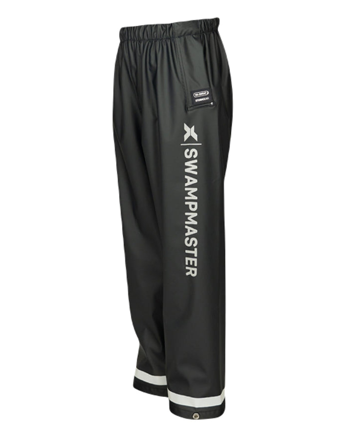 Navy Coloured Xpert Boys Swampmaster No-Sweat Stormgear Junior Waterproof Trousers on White Background
#colour_navy