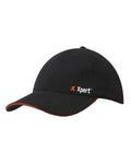 Black Coloured Xpert Core Baseball Cap on White Background
#colour_black