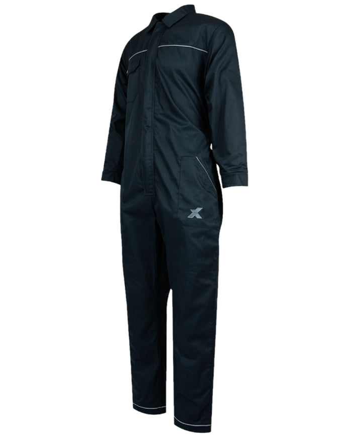 Navy Coloured Xpert Core Zip-Front Coverall on White Background
#colour_navy