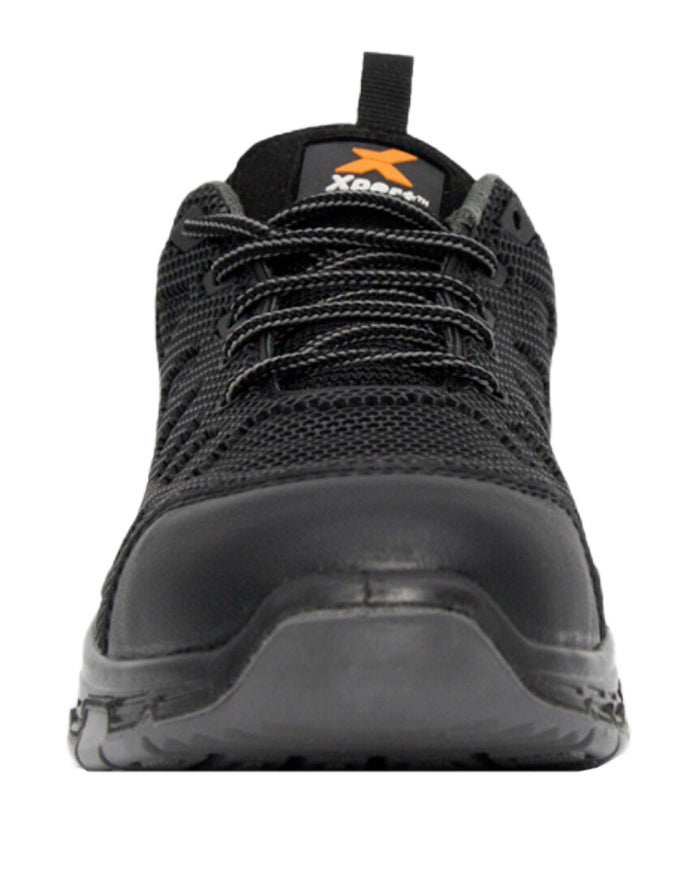 Black Grey Coloured Xpert Mens Charge S3L Safety Trainers on White 
Background
#colour_black-grey