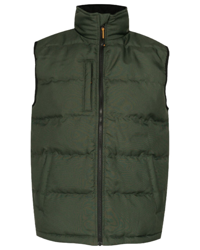Green Coloured Xpert Mens Core Padded Work Bodywarmer on White Background
#colour_green