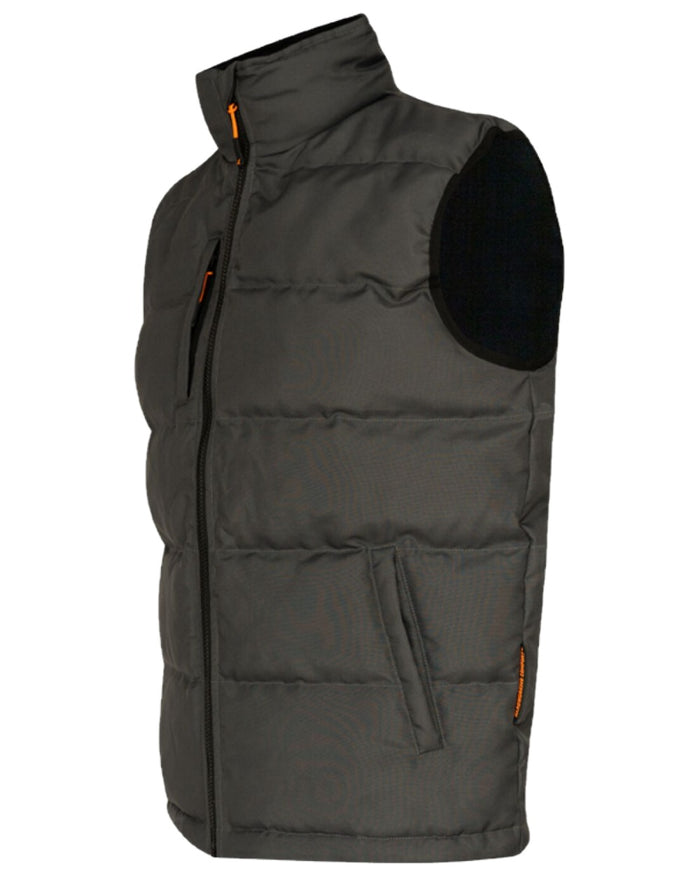 Grey Coloured Xpert Mens Core Padded Work Bodywarmer on White Background
#colour_grey